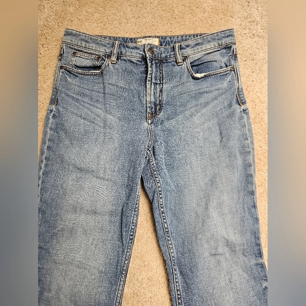 Free People Jasper‎ Crop Jean Harbor Slim Straight Jeans sz 31